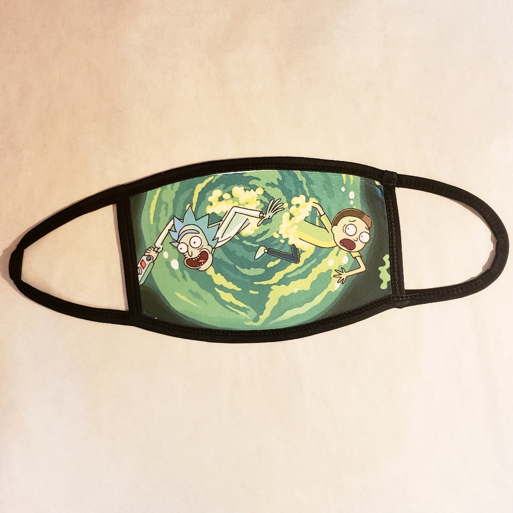 Rick and Morty - custom Facemask - non-med…